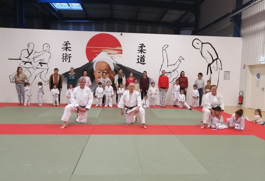 Derniers cours de l'année éveil judo le 17 décembre 2025