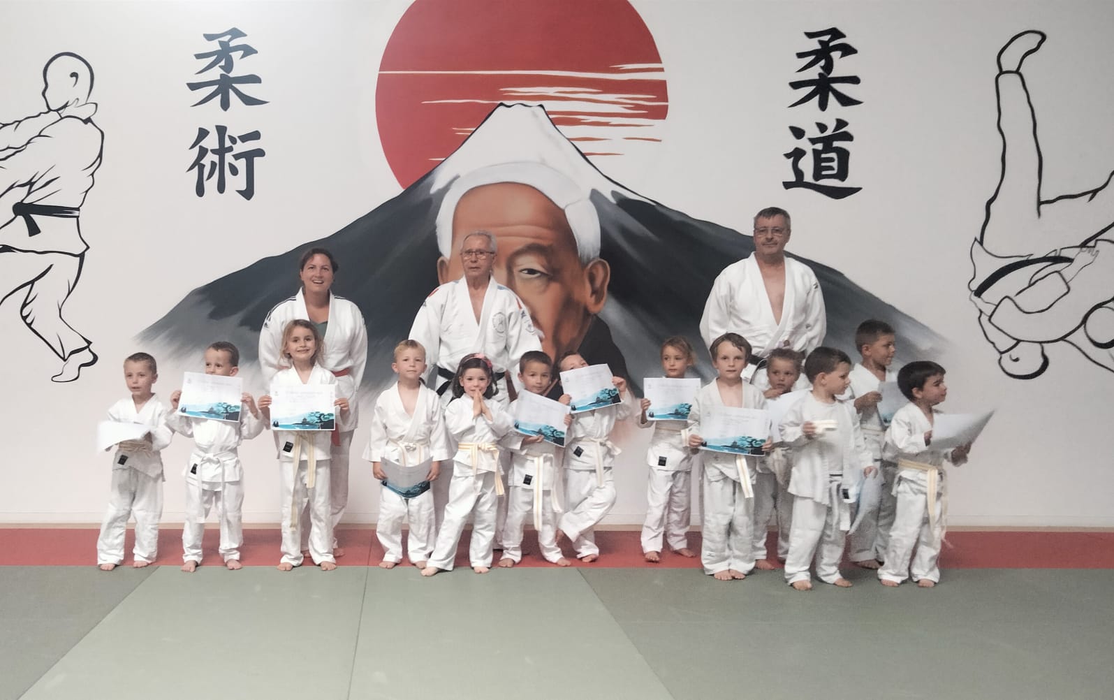 Remise ceintures 2023 baby judo